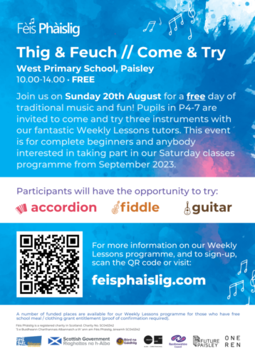 Thig & Feuch Come & Try - Weekly Lessons 2023-3